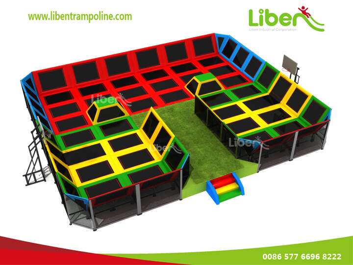 China Made Professional Commercial Indoor Inflatable Trampoline Area