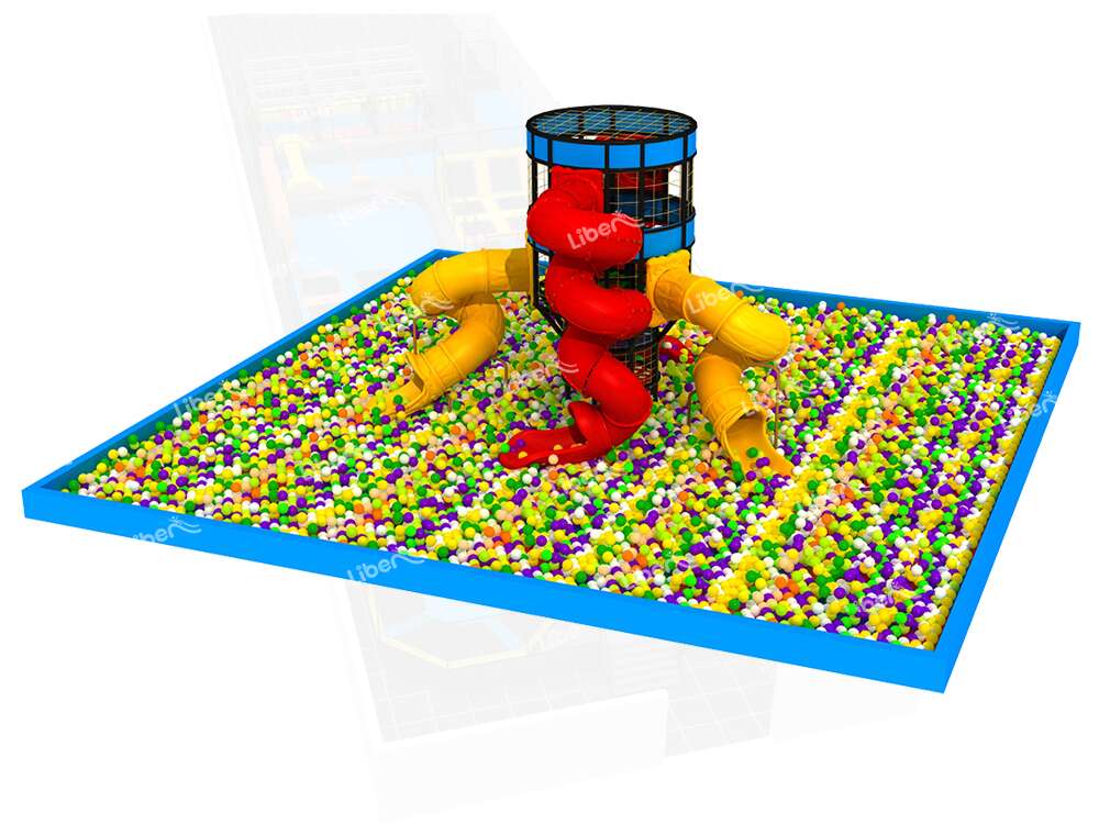 Climbing Spider Tower with Big Foam Pit