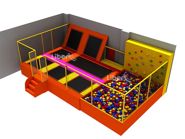 Small Kids Trampoline Park With Foam Pit 