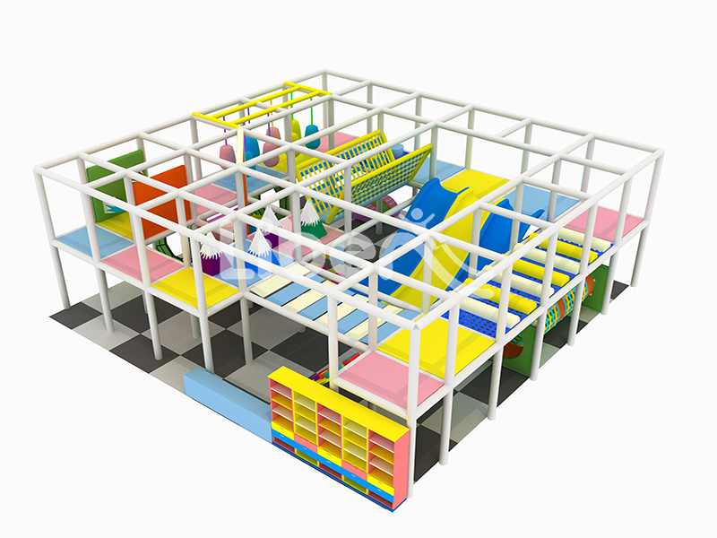 Macaron color multi-functional  indoor play center for children