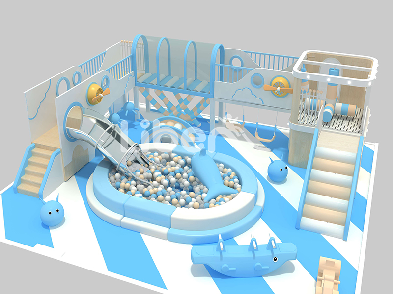 Shopping Mall Baby Toys Slide indoor Play Center with Ball Pool