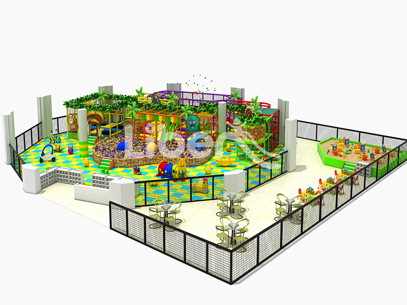 Vibrant Indoor Playground with Colorful Ball Pits 