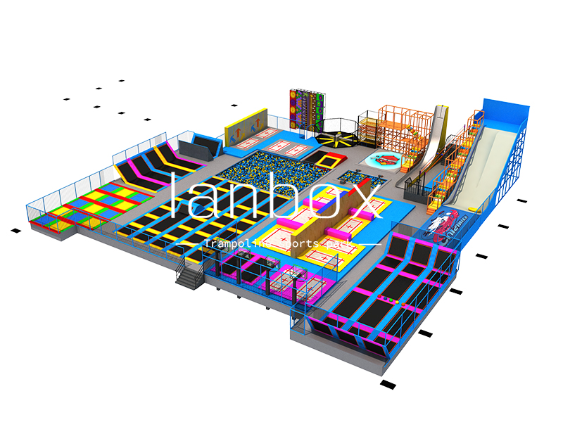 High Quality Standard Game Galore Large Indoor Trampoline Park 