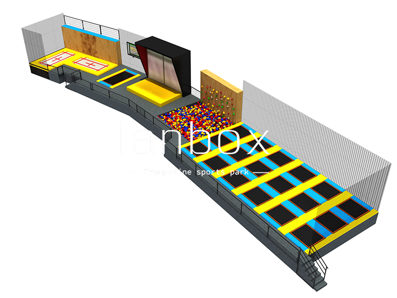 Customized Irregular Indoor Fitness Trampoline Park