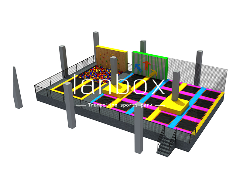 High quality colorful indoor trampoline park