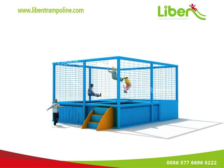 Blue Safe Kids Trampoline Courts