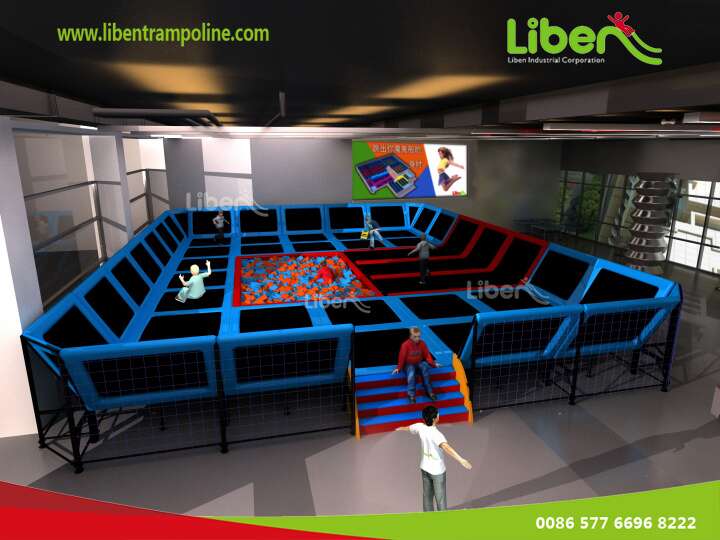 Customized Colorful Indoor Trampoline Producer