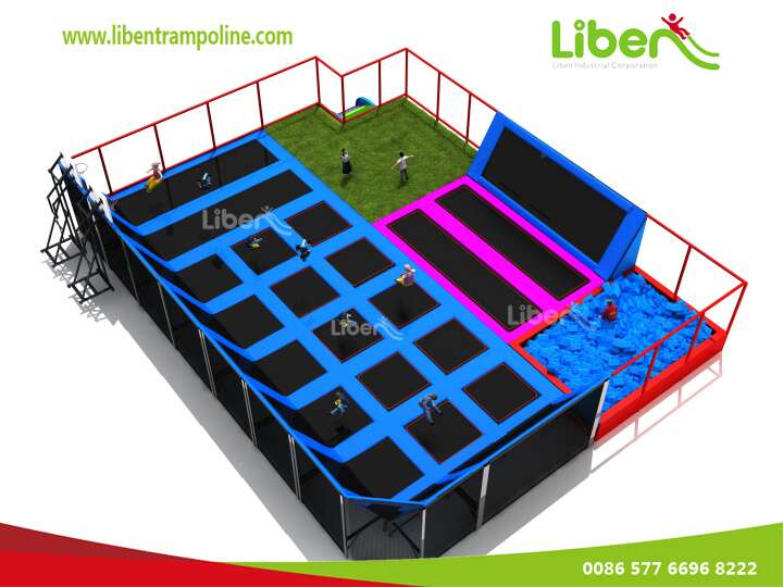 Cheap Mini Basketball Trampoline Court For Shopping Mall