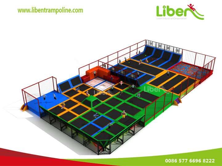 Customized Commercial Children Educational Indoor Trampoline Playground