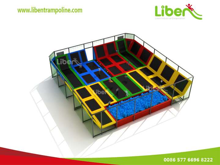 Approved Amusement trampoline Park Kids Indoor Playground Equipment