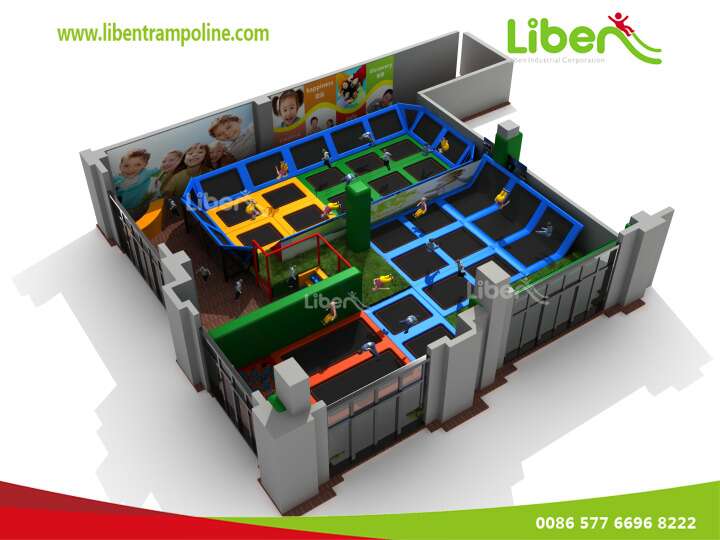 Trampoline Park Indoor Playground Equipment For Sale