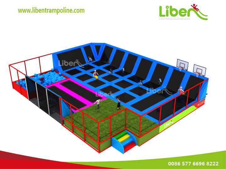 Cheap High Quality Professional Gym Indoor Trampolines With Basketball