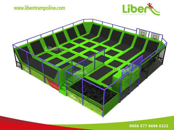 Indoor Adult's Jumping Park Trampoline For Sale