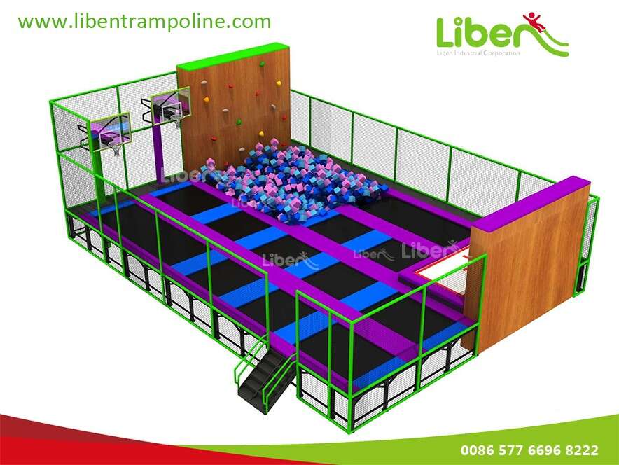 Kids Trampoline Court In Shopping Mall