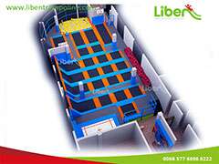 Liben Popular Trampoline Court With Foam Pit