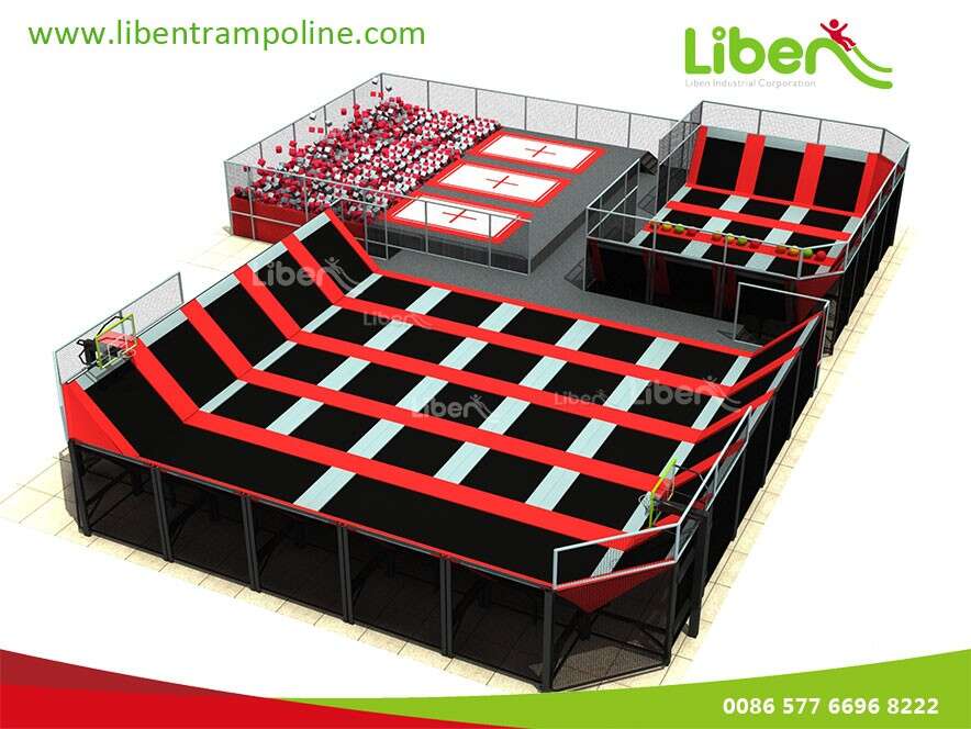 ASTM Quality Air Jump Big Bouncy Jumper Trampoline Park Arena