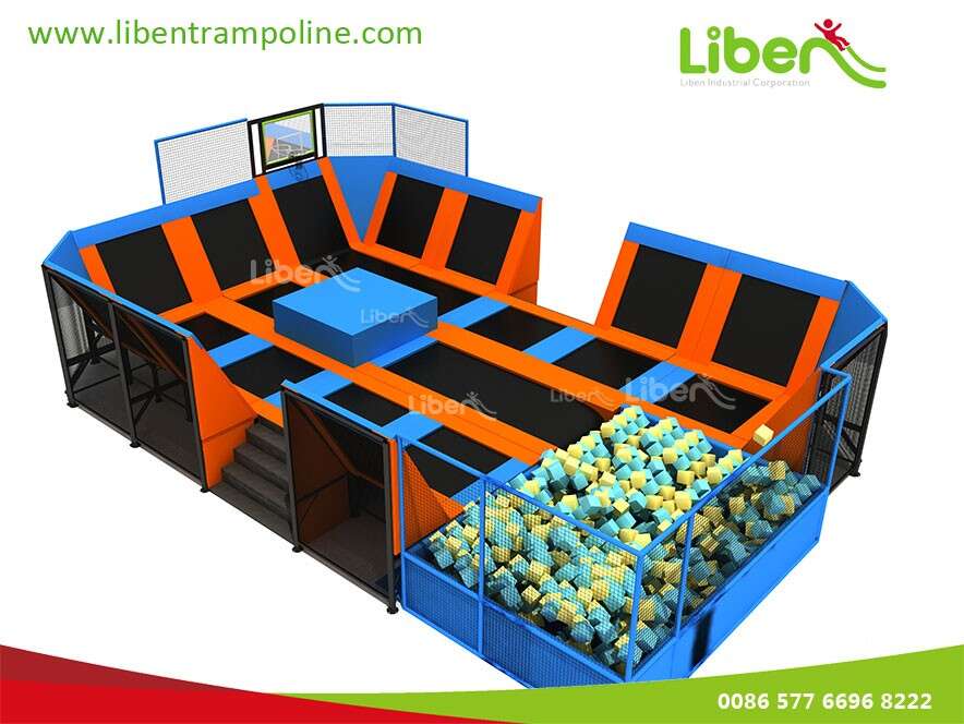 Kids Indoor Trampoline Park For Shopping Mall