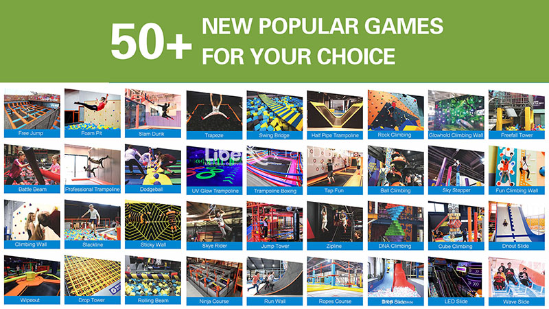 Professional Commercial Indoor Trampoline Area more attractions