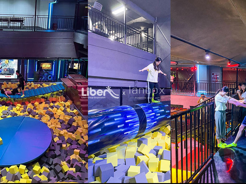 trampoline sports park foam pit