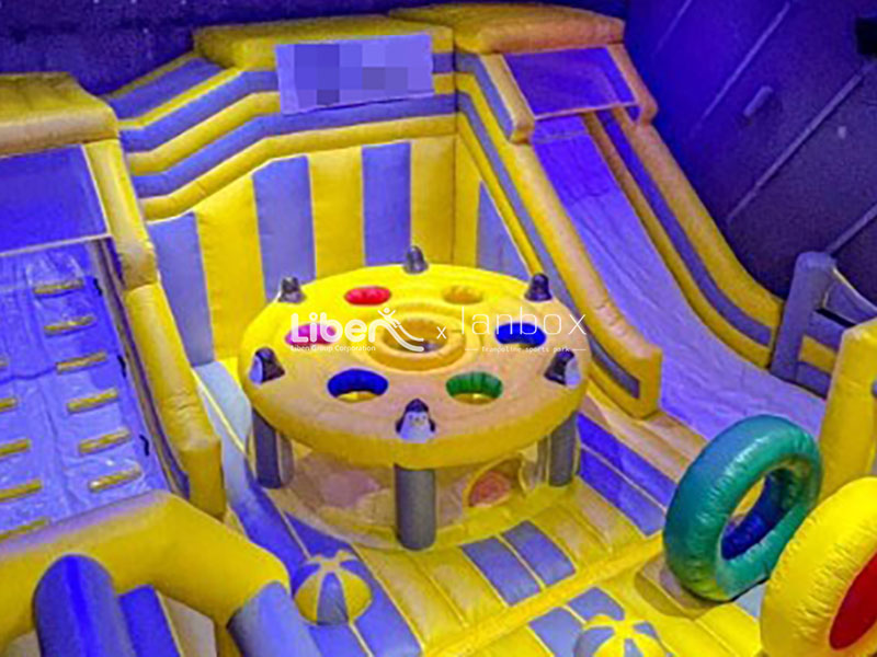 trampoline sports park inflatable obstacle course