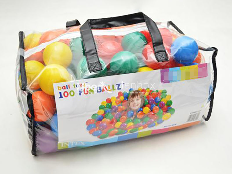 plastic balls customized package