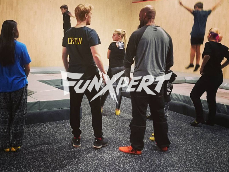 Trampoline Park Walkway