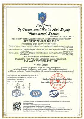 ISO45001 Occupational Hoalth and Safety Management System