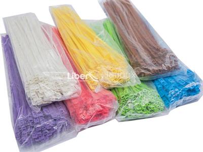 Hook and Loop Colored Plastic Cable Ties