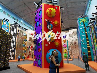 Colorful Children's Indoor Rock Climbing Facilities