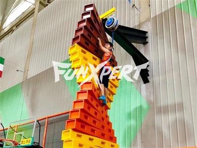 Rainbow Colorful DNA Climbing For Trampoline Park
