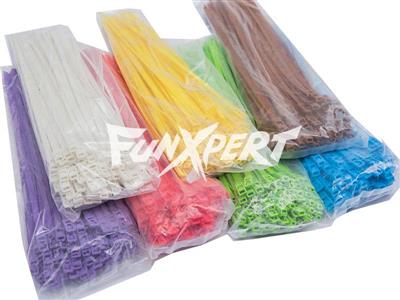 Hook and Loop Colored Plastic Cable Ties