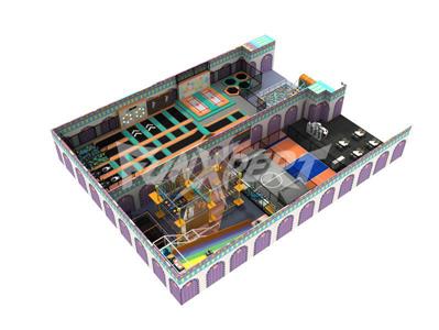 Safe amusement indoor playground equipment