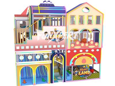 Colorful LED Kids Play House Playground