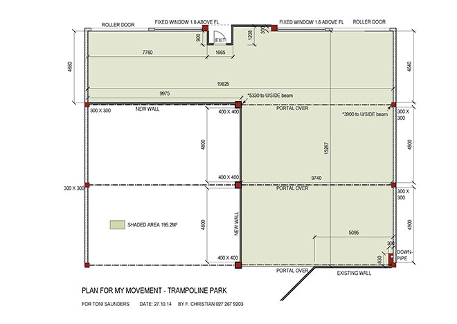 Trampoline Park Floor Plan